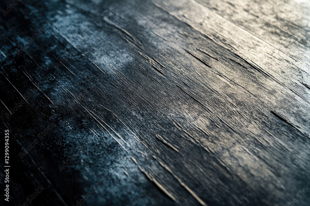 Poster Dark, textured wood grain background with diagonal lines and subtle light highlighting the surface.