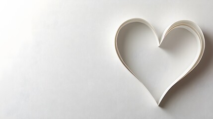 Elegant Heart Line Design for Valentine's and Mother's Day Invitations