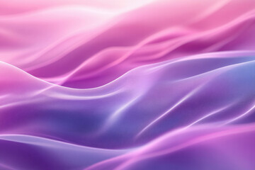 Obraz premium Abstract image of flowing, iridescent fabric in shades of pink and purple.