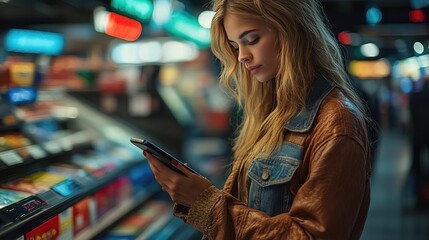 A person holds a smartphone displaying a digital boarding pass with a QR code, facing a scanning device on a metallic surface.