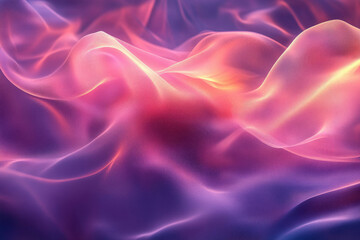 Obraz premium Abstract image of flowing fabric with vibrant pink and purple hues, creating a dreamy, ethereal mood.