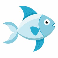 Colorful fish illustration on white background