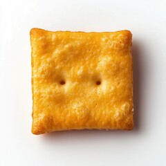 Single cheez it on white background with shadow