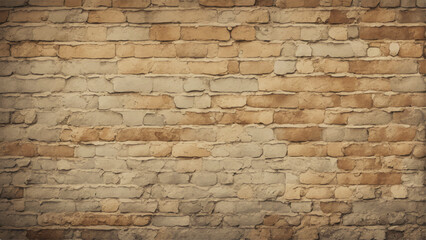 Old brick wall. Abstract vintage retro brick wall pattern texture background. 