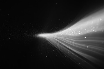 Obraz premium distant pulsar lighthouse effect, showing its rhythmic pulsations of light against an inky black expanse