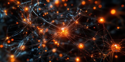 Glowing neurons in neural network: dynamic connections and energy in a complex system