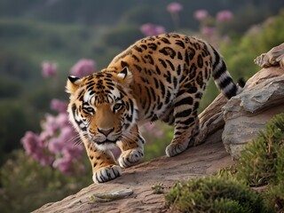 Obraz premium tiger in the zoo