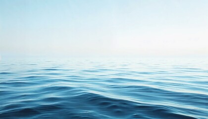 Obraz premium Artistic rendering of a calm sea with a soft horizon emphasizing tranquility