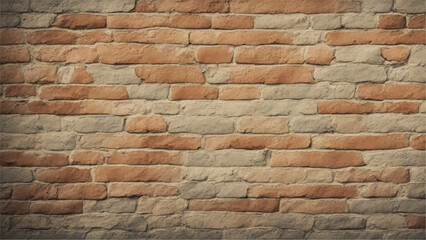 Old brick wall. Abstract vintage retro brick wall pattern texture background. 
