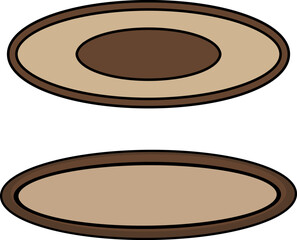 Cutlery icon, plate. restaurant business concept, vector illustration