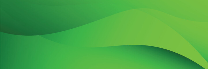 Fototapeta premium Abstract green wavy background. Suit for booklet, brochure, banner, poster, website, flyer, cover, corporate, backdrop. Vector illustration