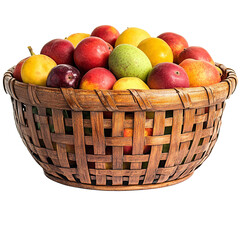 Fresh fruit mixed in basket