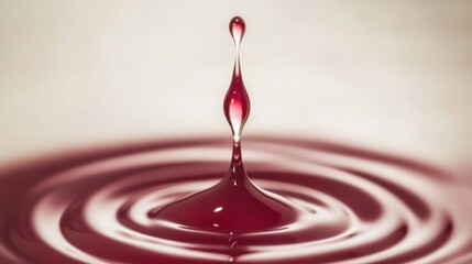 Single Thick Drop of Antibiotic Syrup Stretching from Dropper Tip