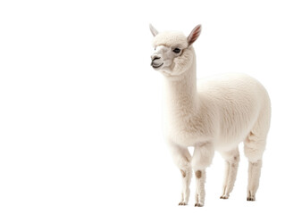 Fototapeta premium Explore the Enchanting World of Wild Alpacas: Graceful Creatures Thriving in Their Natural Habitat, Grazing in Open Spaces and Displaying Curious Social Behaviors