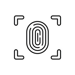 Fingerprint vector icon 