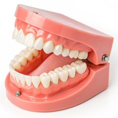 Obraz premium Dental Model Full Arch, Pink Resin, Teeth Concept, Dental Education, Oral Health Dental Model, Teeth Model