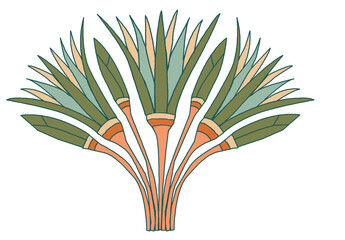 Egyptian Lotus Flower - The Pharaonic symbol of Ancient Egypt -   ancient Egyptian Color palettes