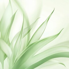 Obraz premium Serene Greenery: A Softly Focused Image of Green Leaves in Gentle Light, Evoking Calm and Natural Beauty