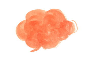 Watercolor speech bubble illustration