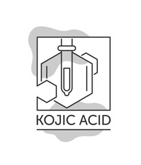 Kojic acid - logo template for labeling