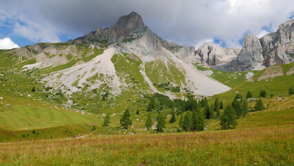The Fassa Valley in the Dolomites (Trentino, northern Italy)