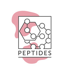 Peptides - logo template for labeling