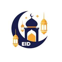 Islamic Geometric Pattern with Ramadan Mubarak Text