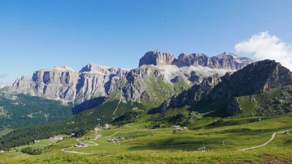 The Fassa Valley in the Dolomites (Trentino, northern Italy)