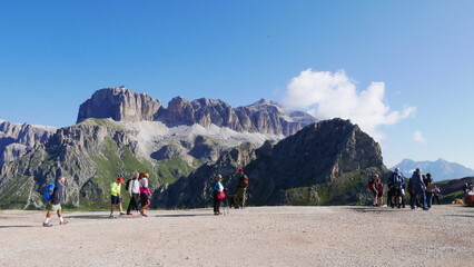 The Fassa Valley in the Dolomites (Trentino, northern Italy)
