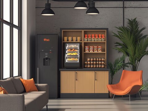 Office Break Room Snacks - Powered by Adobe