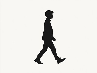 Walking Boy Silhouette