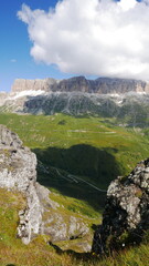 The Fassa Valley in the Dolomites (Trentino, northern Italy)