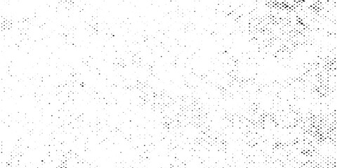 Grunge halftone gradient background. Faded grit noise texture. White and black sand wallpaper. Retro pixelated backdrop