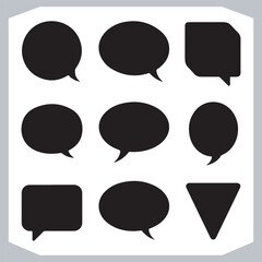 Different Speech Bubble Shapes Hand Drawn Doodle Art Pack