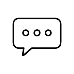 Naklejka premium Chat bubble flat vector icon, communication and online messaging