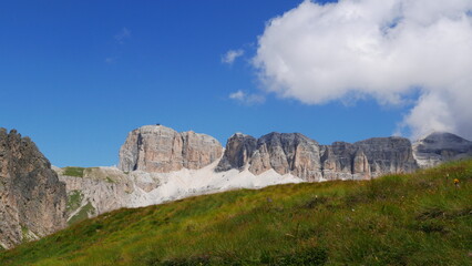 The Fassa Valley in the Dolomites (Trentino, northern Italy)