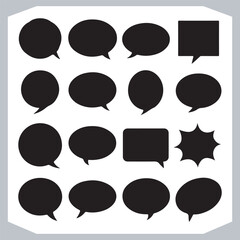 Different Speech Bubble Shapes Hand Drawn Doodle Art Pack