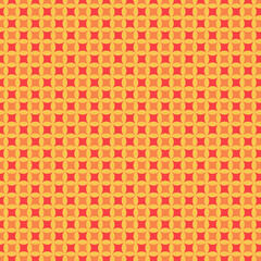 Vibrant Geometric Pattern: A bright yellow and orange repeating design ideal for backgrounds and textiles.