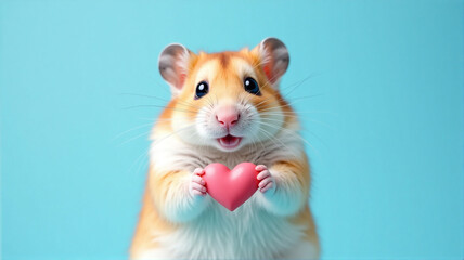 guinea pig with a flower