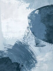 Abstract Brushstroke Modern Art Print