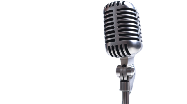 Radio host engaging audience studio setting audio broadcast professional environment close-up view communication concept