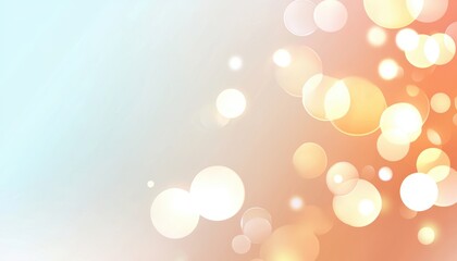 Obraz premium A clean ivory gradient with softly blurred pastel light dots, forming a serene and airy aesthetic