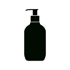 Pump Dispenser Bottle Vector Illustration for Skincare Beauty Product Packaging Design