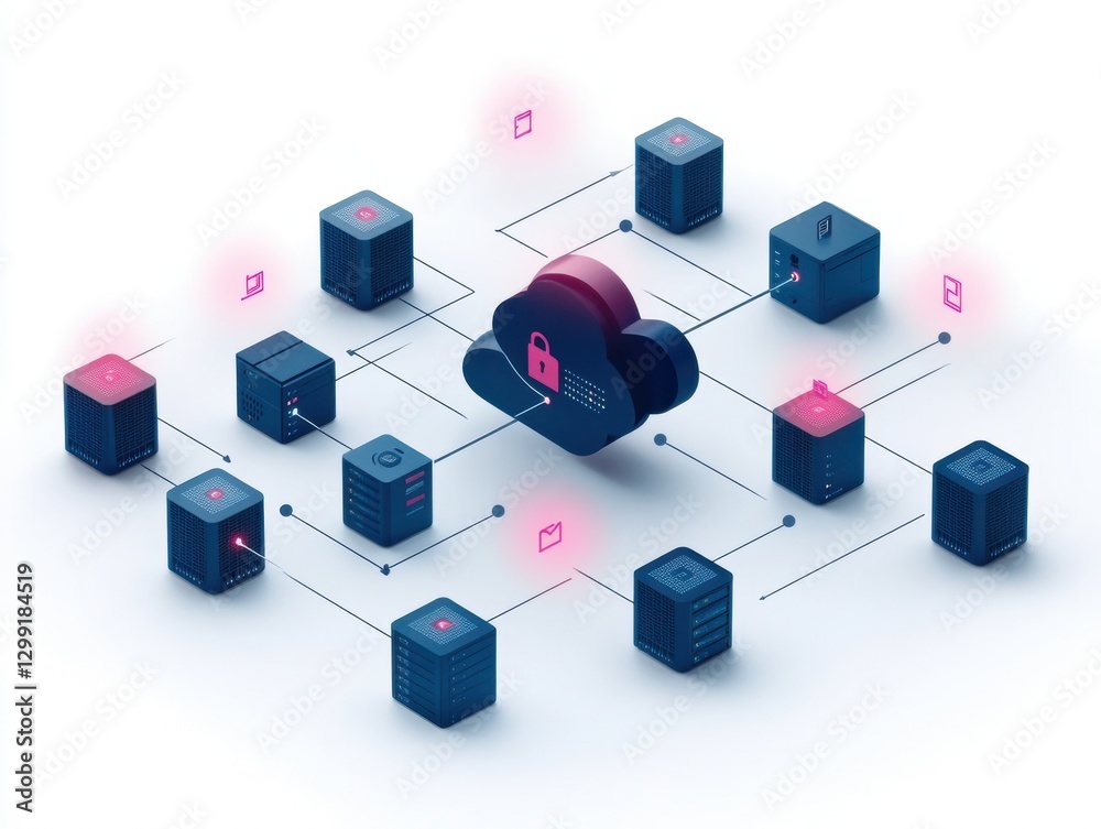 Aufkleber Cloud-Based Security for Data Protection and Confidentiality