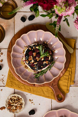 Brie Appetizer on A Plate