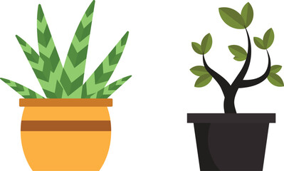 Tree Growth Stages Vector Design,Adobe illustration Two Icon Design