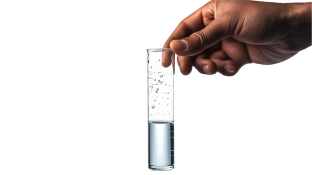 Hydrologist measuring water quality samples in laboratory environment for scientific research