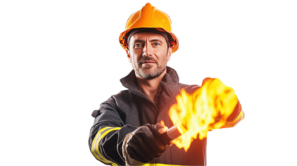 Fire safety expert demonstrates prevention techniques in controlled environment engaging educational session