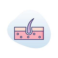 Hair Follicle vector icon