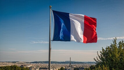 Bandiera francese su Parigi